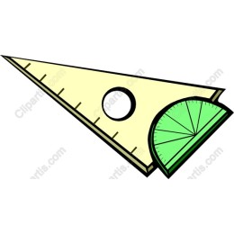 Triangular Ruler and Protractor