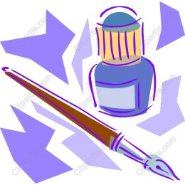 Art Brush and Paint Bottle