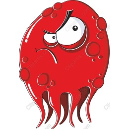 Red Angry Octopus