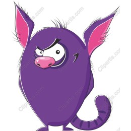 Mischievous Purple Cartoon