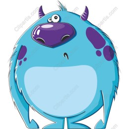 Charming Blue Monster