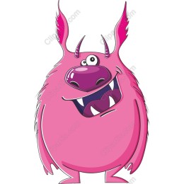 Cheerful Pink Monster