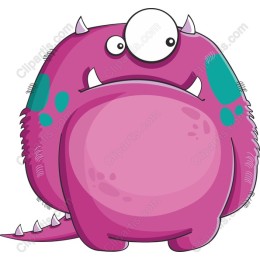 Whimsical Pink Monster