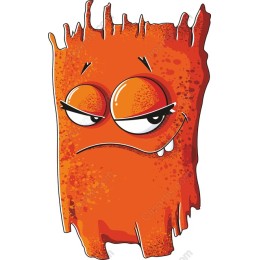 Grumpy Orange Blob