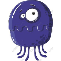 Whimsical Purple Jellyfish
