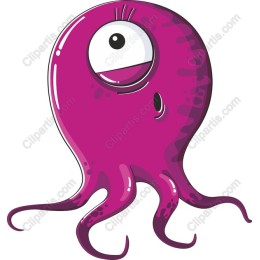 Charming Pink Octopus