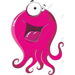 Playful Pink Octopus