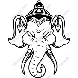 Majestic Elephant Head