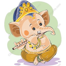 Charming Elephant Musician
