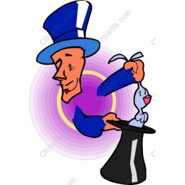 Whimsical Magician with Bunny
