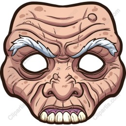 Grotesque Old Man Mask