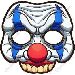 Vibrant Clown Mask