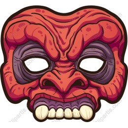 Vibrant Demon Mask