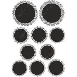 Mandala Circle Clipart Bundle: Elegant