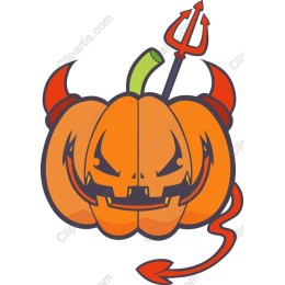 Devilish Pumpkin Halloween