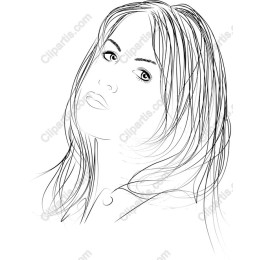 Minimalist Line Art Portrait