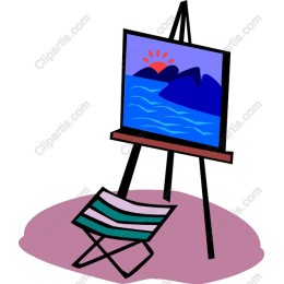 Vibrant Artist's Easel