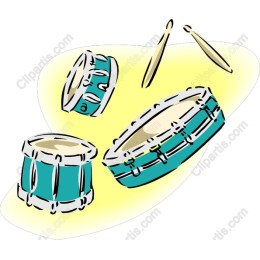 Vibrant Drum Set