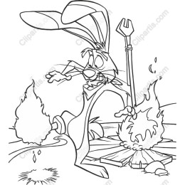 Playful Cartoon Rabbit Adventure