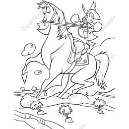 Knight on Horseback Clipart