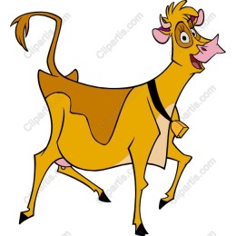 Charming Cartoon Cow