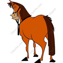 Charming Cartoon Horse