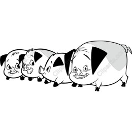 Charming Cartoon Pig