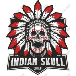 Indian Skull Chief work
