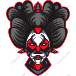 Bold Character with Intricate Hairstyle