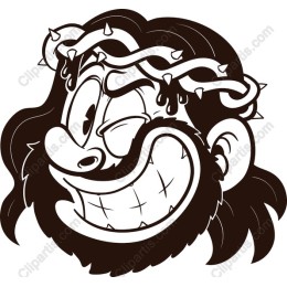Cheeky Character with Crown of Thorns