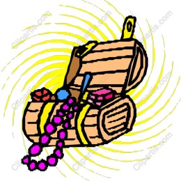 Colorful Treasure Chest with Jewels