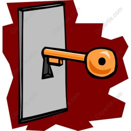 Classic Key in Lock