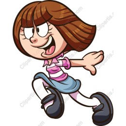 Cheerful Animated Girl