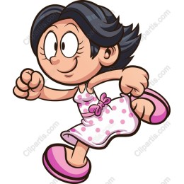 Playful Polka Dot Girl