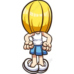 Playful Blonde Character