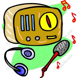 Retro Radio and Microphone