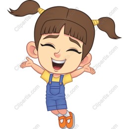 Happy Girl Character