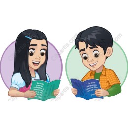 Children Engaged in Reading