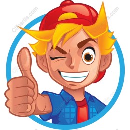 Cheerful Thumbs-Up Character