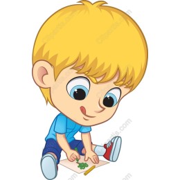 Cheerful Boy Coloring