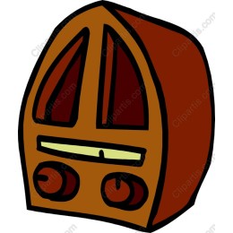 Vintage Wooden Radio