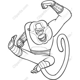 Energetic Monkey Acrobat