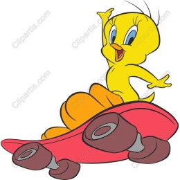 Bright Skateboarding Bird