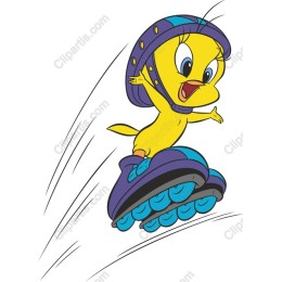 Roller Skating Bird