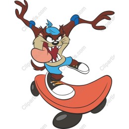 Vibrant Taz Skating