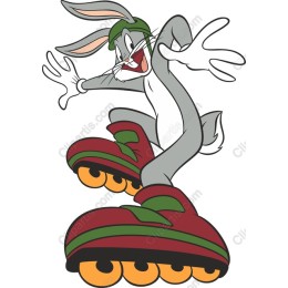 Vibrant Roller Skating Character
