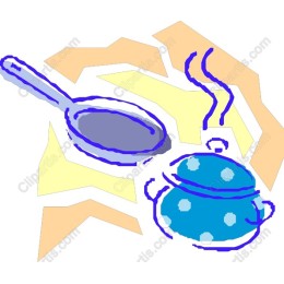Vibrant Cooking Pot and Frying Pan