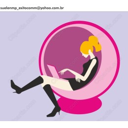 Chic Woman in Chair