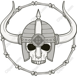 Viking Skull Horned Helmet