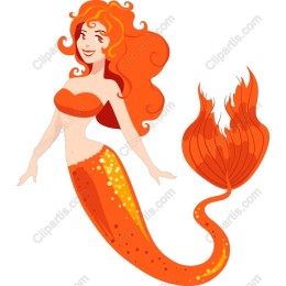 Orange Mermaid